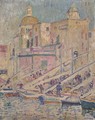 Le port de peche a Pozzuoli pres de Naples - Theo Van Rysselberghe