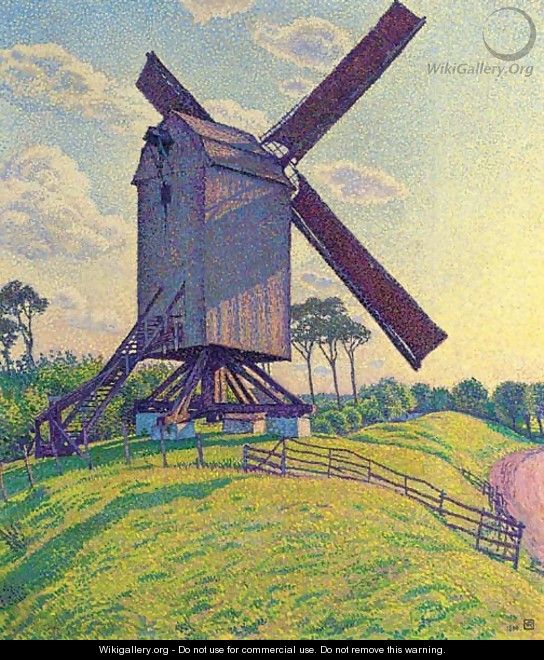 Le Moulin du Kalf a Knokke (Moulin en Flandre) - Theo Van Rysselberghe