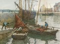 The Harbour at Concarneau - Terrick John Williams