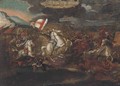 St. James on horseback, leading the Spanish to victory against the Saracens - Spanish School