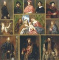 An imaginary gallery of paintings in the Prado, Madrid - Spanish School