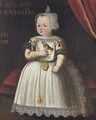 Portrait of a young girl from the Palafox family, aged 1 - (after) Bartolome Gonzalez Y Serrano