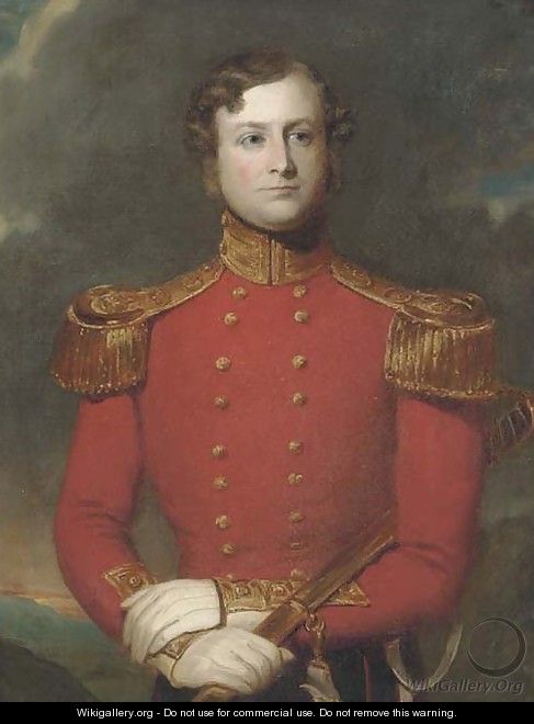 A portrait of Richard French of the 52nd Light Infantry - Stephen Catterson Smith
