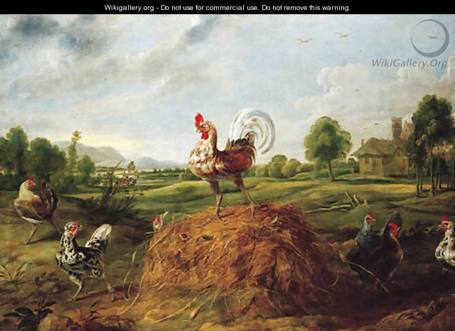 The Cock and the Pearl - (after) Frans Snyders