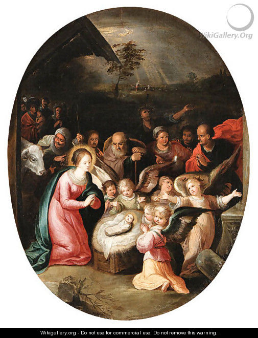 The Nativity - (after) Frans II Francken