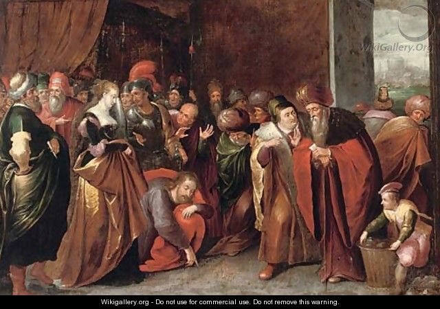 Christ and the Woman taken in Adultery - (after) Frans II Francken