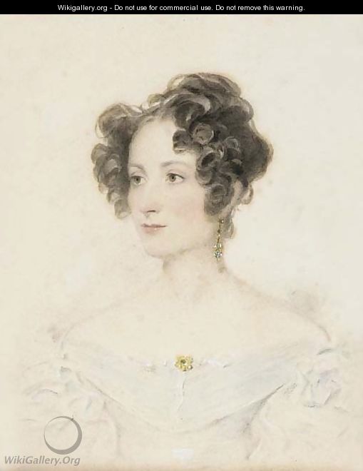 Portrait of a young lady, traditionally identified as Lady Caroline Lennox - Sir William Charles Ross