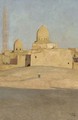 A figure on sand dunes befoe a Cairo Mosque - Sir William Blake Richmond