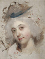 Portrait head of a lady, unfinished - Sir Thomas Lawrence