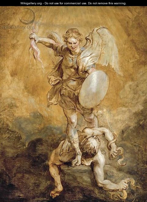 Saint Michael subduing Lucifer - Peter Paul Rubens