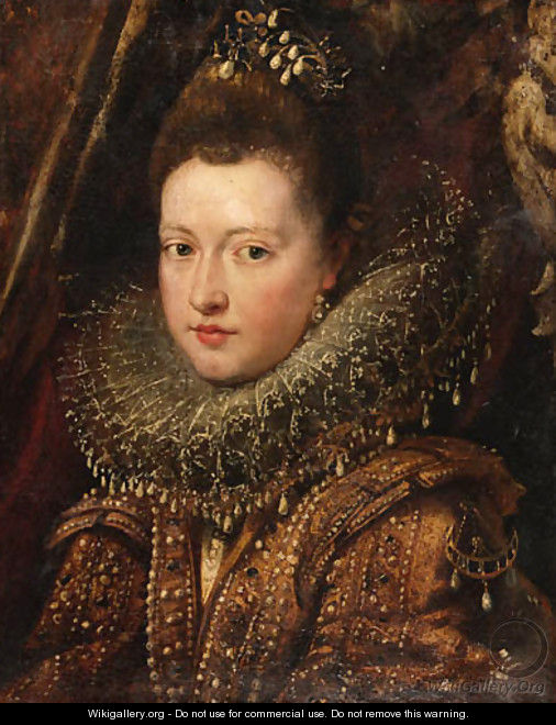 Portrait of Princess Margherita Gonzaga - Peter Paul Rubens