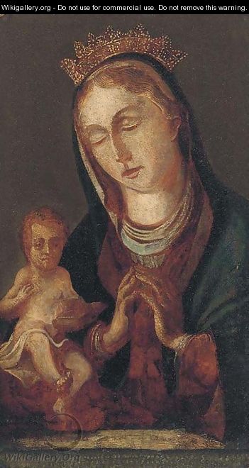 The Virgin and Child - Spanish Colonial School