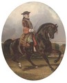 An officer on horseback - Spanish School