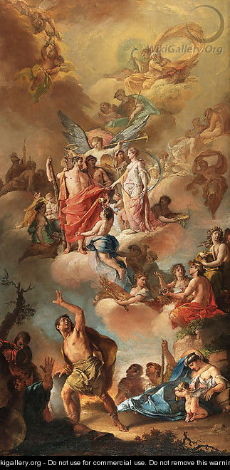 The Marriage of Hercules and Hebe - Spanish School
