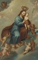 Saint Joseph and The Christ Child in Glory - Spanish School