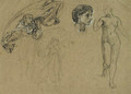 Studies of Michelangelo and Phidias - Sir Edward John Poynter