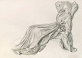 Study of Fanny Cornforth, reclining - Sir Edward Coley Burne-Jones