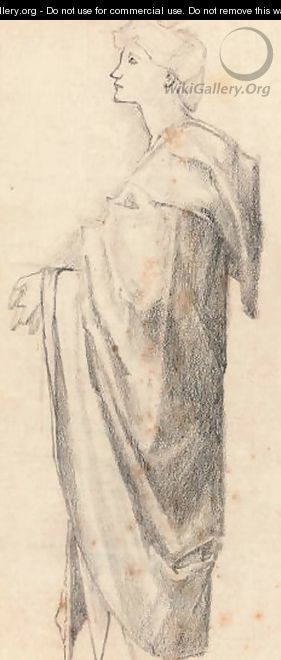 Study of drapery - Sir Edward Coley Burne-Jones