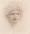 Study of a woman's head for 'The Finding of Medusa' - Sir Edward Coley Burne-Jones
