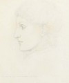 Portrait of lady, in profile to the left, traditionally identified as Georgiana Burne-Jones - Sir Edward Coley Burne-Jones