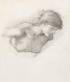 Figure study for 'Love's Wayfaring' or 'The Car of Love' - Sir Edward Coley Burne-Jones