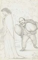 Dante Gabriel Rossetti bringing cusions to Jane Morris - Sir Edward Coley Burne-Jones