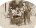 Study for 'Guess my name' - Sir David Wilkie