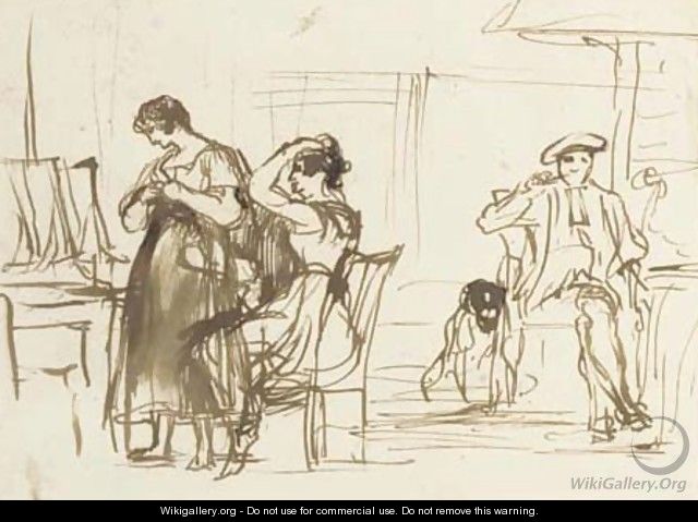 Preparing for the ball - Sir David Wilkie