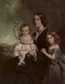 Portrait of Mrs James Beech, Alice Mary Beech and Rowland John Beech - Sir Francis Grant