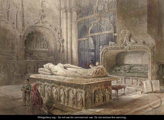 The interior of Burgos Cathedral - Sir Ernest George