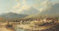 View of a Swiss mountain village - James Dromgole Linton