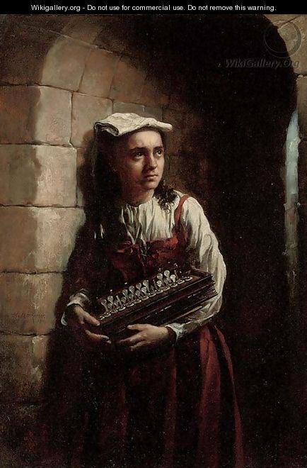 The accordian girl - Sir Hubert von Herkomer