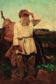 Portrait of a Russian Peasant - Sergei Vasil'evich Maliutin