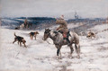 Huntsmen in Winter - Sergei Semenovich Voroshilov