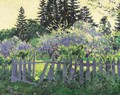 Garden with Lilacs - Sergey Arsenievich Vinogradov