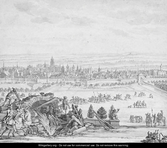 The army of King Louis XIV besieging Utrecht - Sebastien Leclerc