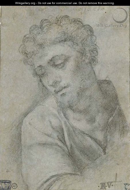 Christ carrying the Cross, bust-length - Sebastiano Del Piombo (Luciani)