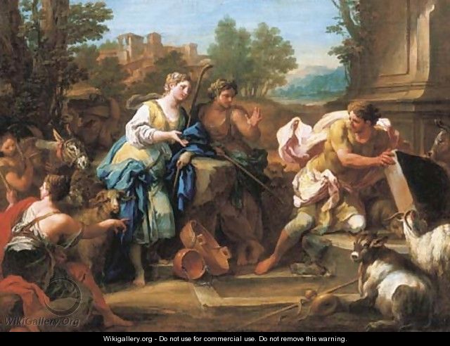 Jacob and Rachel at the well - Sebastiano Conca