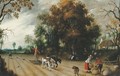 Peasants working the fields during the harvest - Sebastien Vrancx