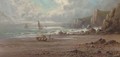 Fisherfolk on a beach - Sidney Yates Johnson