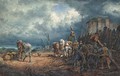 Figures and Horses on the Shoreline with an impending Storm - Sydney Goodwin
