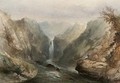 Angling below the waterfall - Sidney Paget