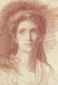 Portrait of a woman, bust-length - Simeon Solomon