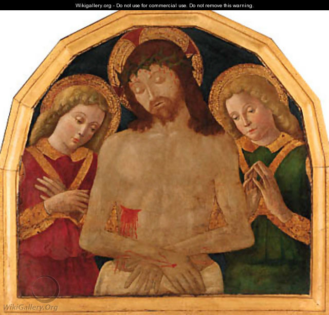 Saint Michael; and Christ the Redeemer - Sienese School