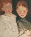 Double portrait of the artist's children, Mies and Thijs - Willem Maris