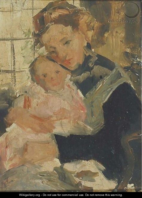 Loving care mother and child - Simon Maris