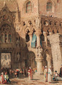 The entrance to the Palazzo Ducale from the Piazzetta San Marco, Venice, Italy - Samuel Prout