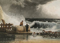 Figures watching a passing storm - Samuel Prout
