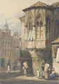 A continental street scene - Samuel Prout