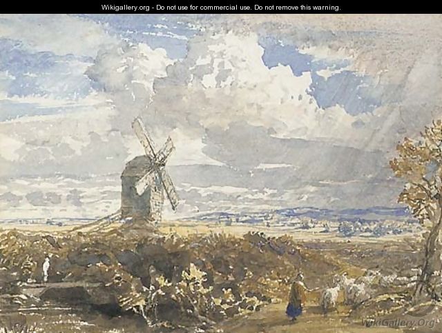A windmill near Pulborough, West Sussex - Samuel Palmer